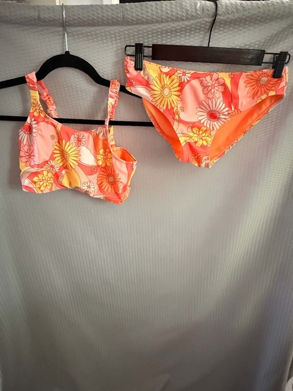 Breakwater Girls Retro Floral Two-Piece Bikini Swimsuit Size 16